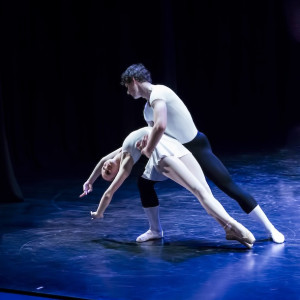 Samantha Vottari and Tynan Wood in Concerto Barocco'by George Balanchine, &copy; The George Balanchine Trust. Photo: Jose Cano.